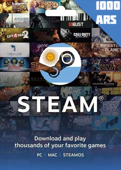 Doładowanie Steam cyfrowa Argentyna 1000 ARS