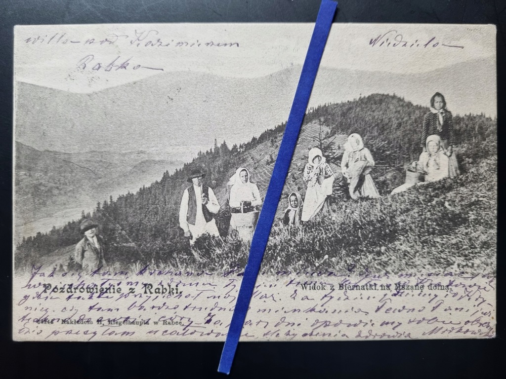 RABKA ZDRÓJ 1902 Zbieranie poziomek Górale Biernatka MSZANA DOLNA CHABÓWKA