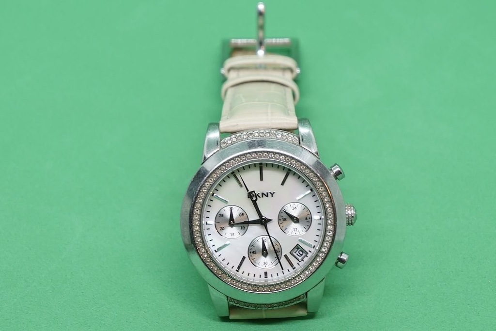 DKNY chronograf zegarek Swarovski oryginał