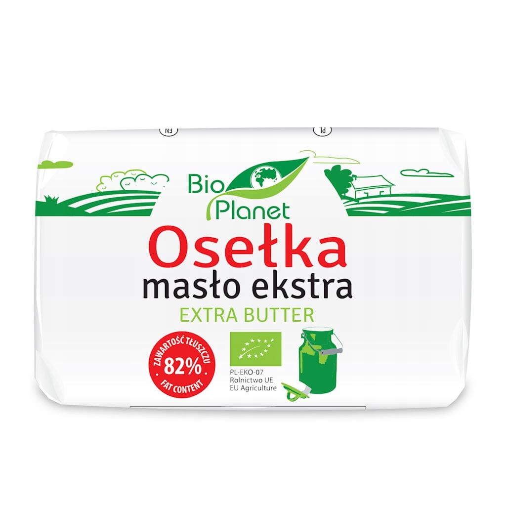 Masło ekstra osełka bio 200 g bio planet