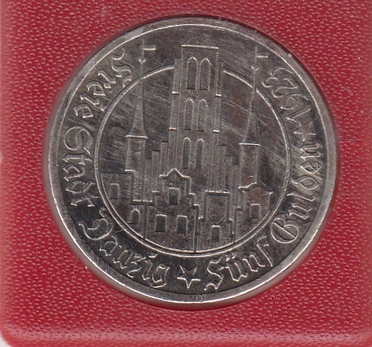 WM Gdansk 5 gulden 1923 100 % orginal