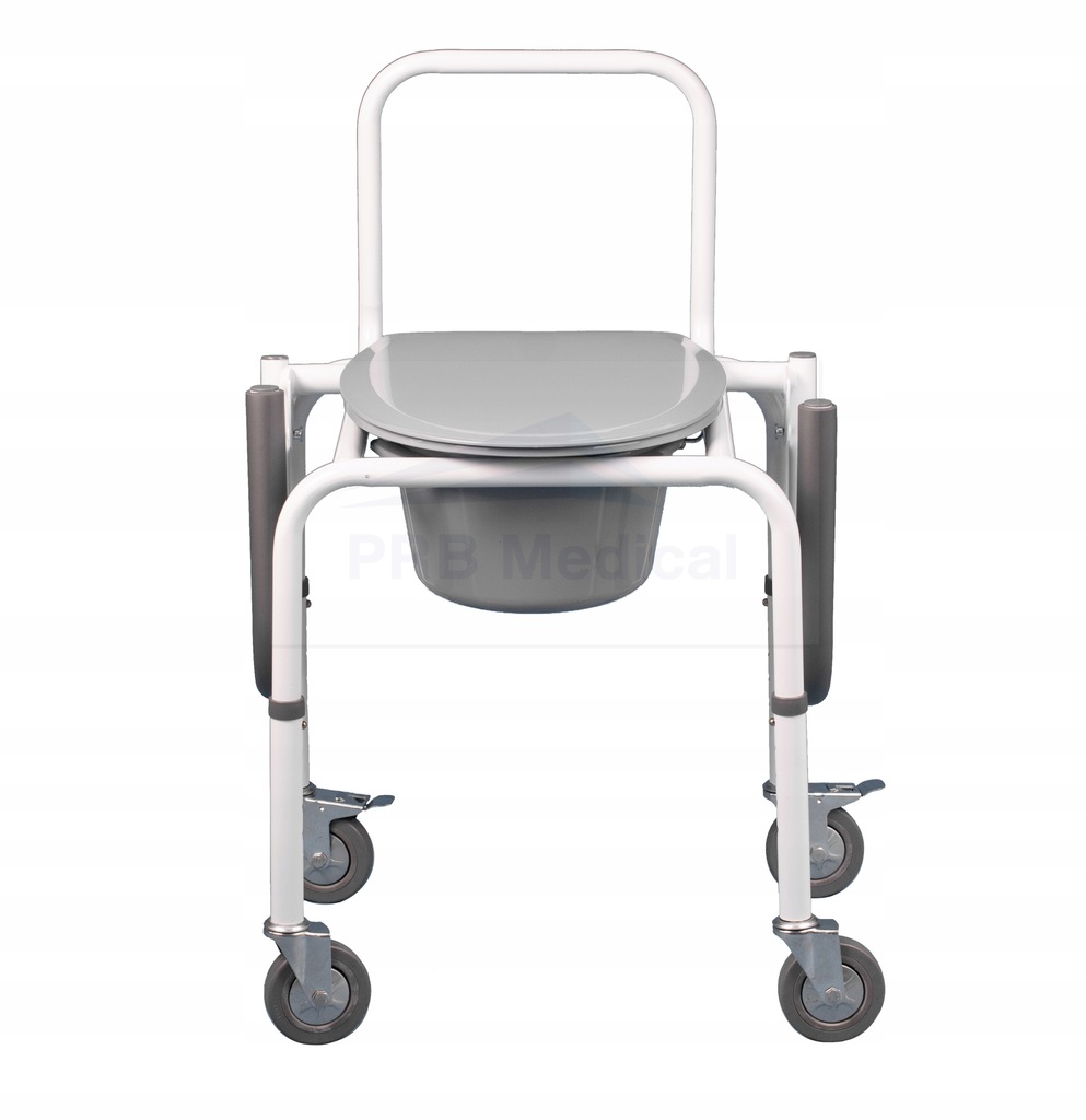 Krzesło toaletowe przenośne wc sedes na kółkach - 7898890804