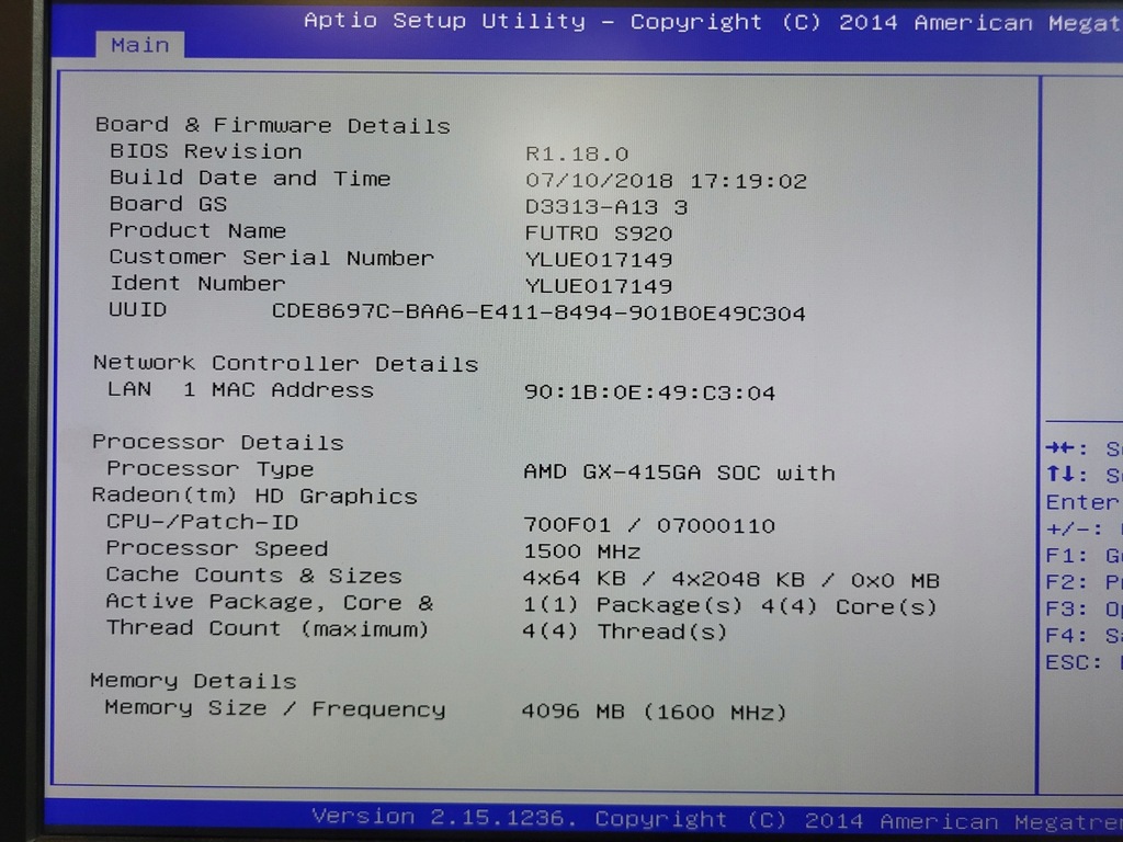 Fujitsu FUTRO S920 AMD GX-415GA (2286345)
