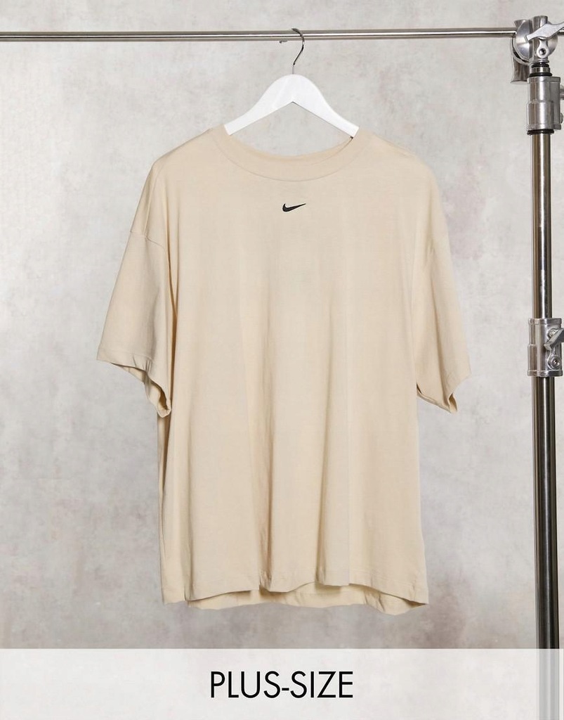 K0D320*NIKE PLUS T-SHIRT BEŻOWY LOGO 14 42 XL T00