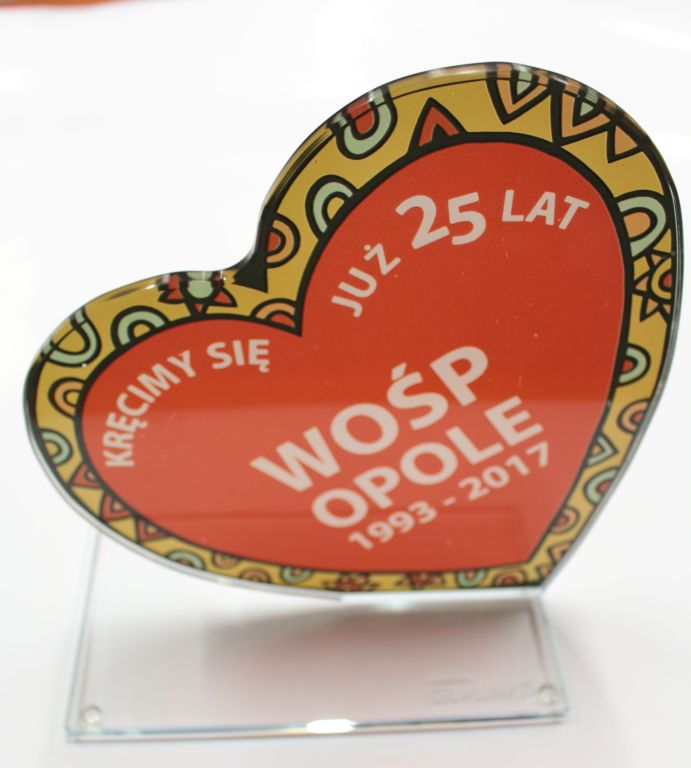 Wyjątkowe, szklane serce WOŚP Opole 2017