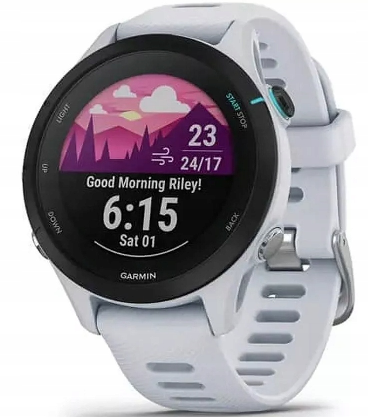 Smartwatch Garmin Forerunner 255S Music Whitestone Biały