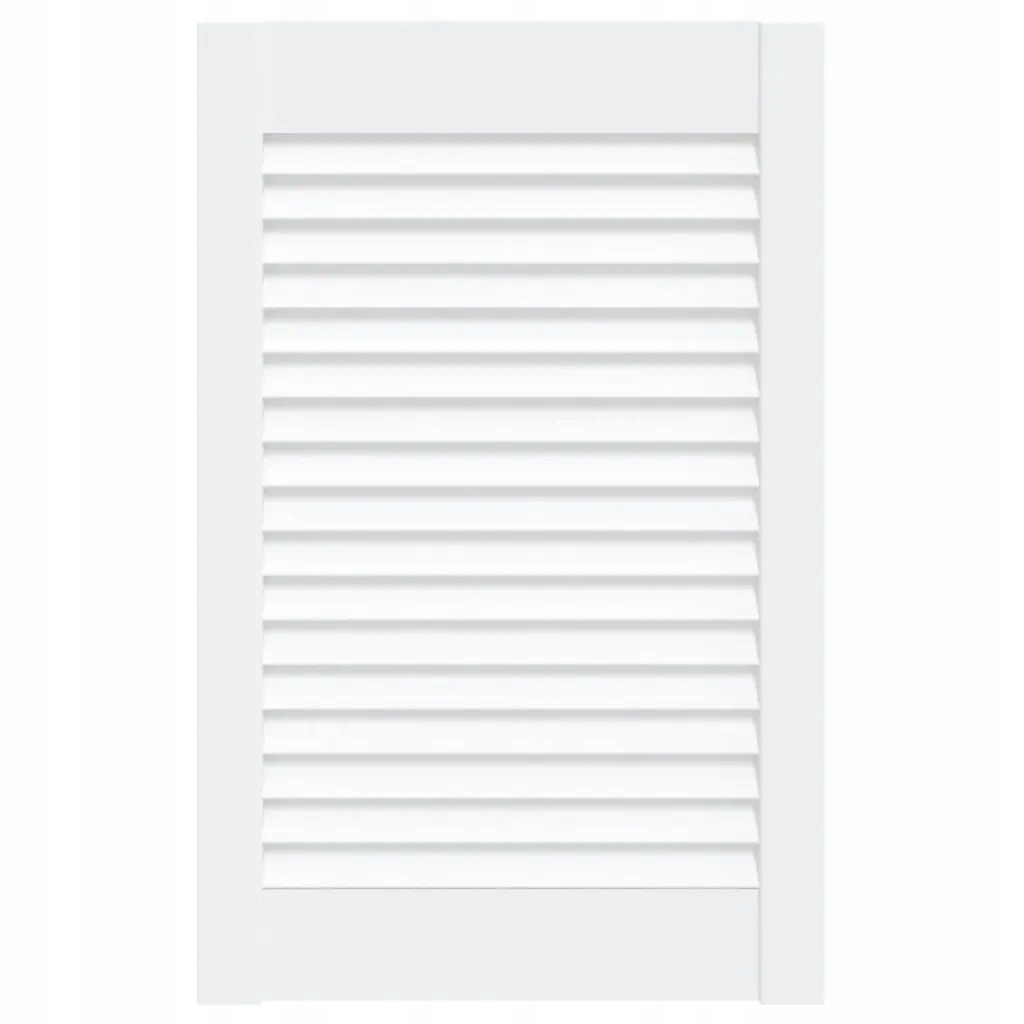 vidaXL Drzwi żaluzjowe do szafki, białe, 61,5x39,4 cm, sosnowe