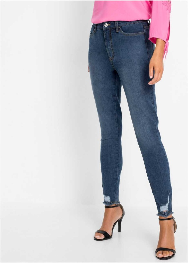 B.P.C spodnie jeansowe damskie wystrzępione 44.