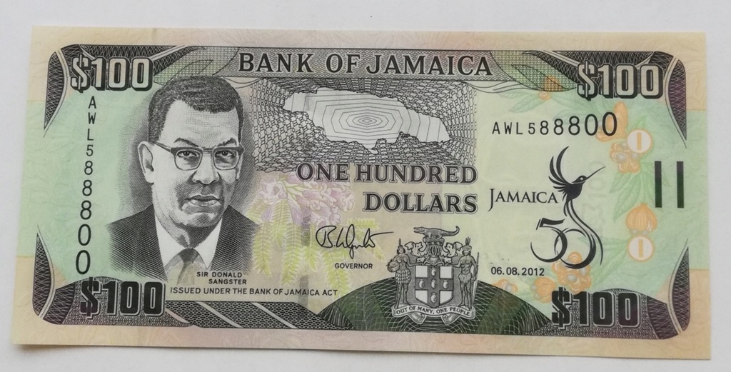 Jamajka 100 dolarów 2012