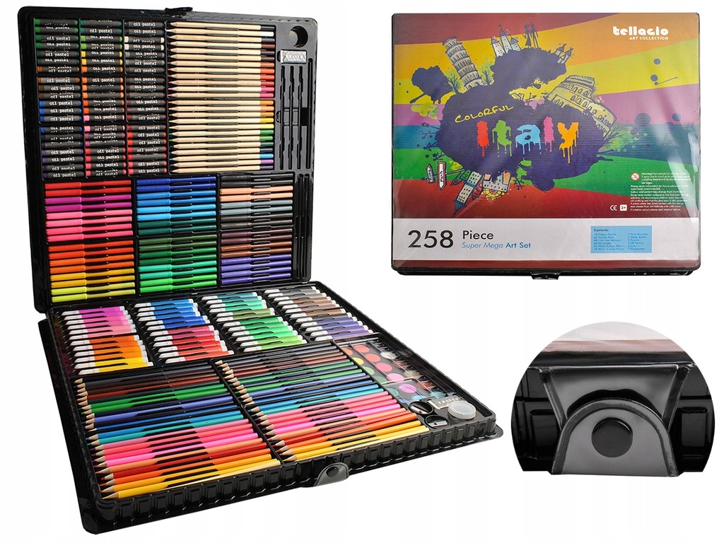 Zestaw Artystyczny do Malowania w Walizce 258szt - 8923572549