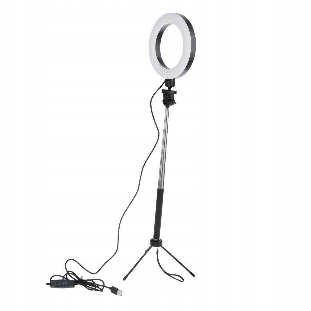 6" LED With Tripod Stand & Phone Holder For Live Stream Makeup Video,3 es