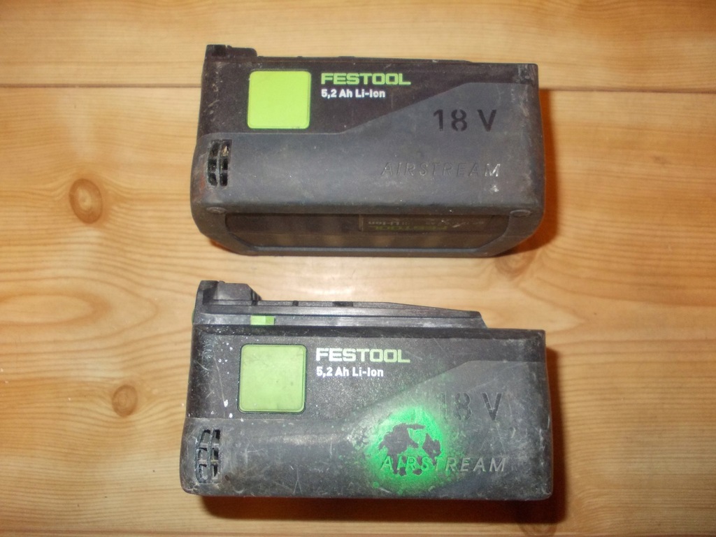 Akumulator Bateria Festool 18V 5,2Ah * x 2 sztuki * BP 18 Li 5,2 AS