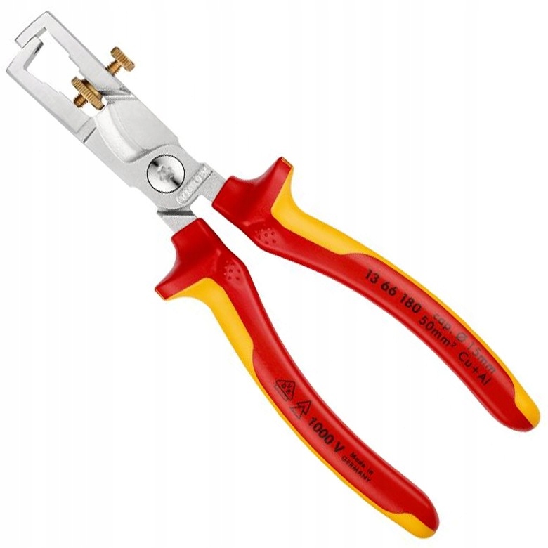 KNIPEX StriX Szczypce do izolacji z nożycami do kabli 1000V 180mm 1366180