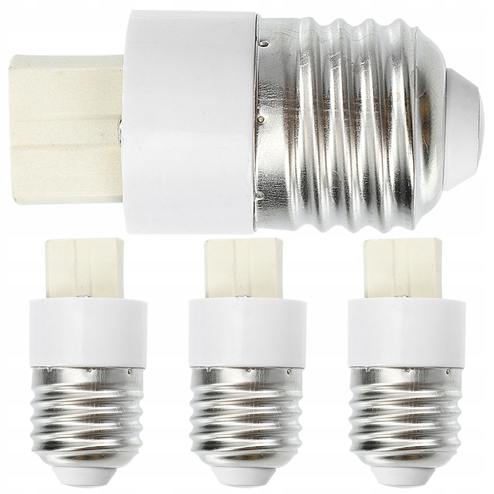 4PCS REPLACEMENT E 27 TO G 9 LAMP BULB ADAPTERS CONVENIENT LAMP SOCKET CONV