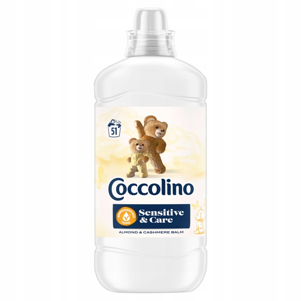 Płyn do płukania COCCOLINO 51 prań Sensitive Almond & Cashmere Balm 1,275 l