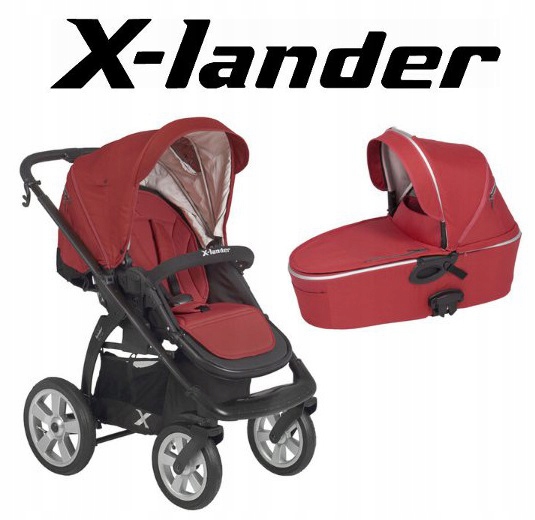 Wózek X-LANDER model X-MOVE 2w1 czerwony