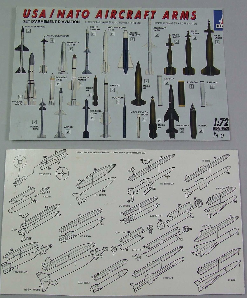 USA/NATO Aircraft Arms Italeri 1/72