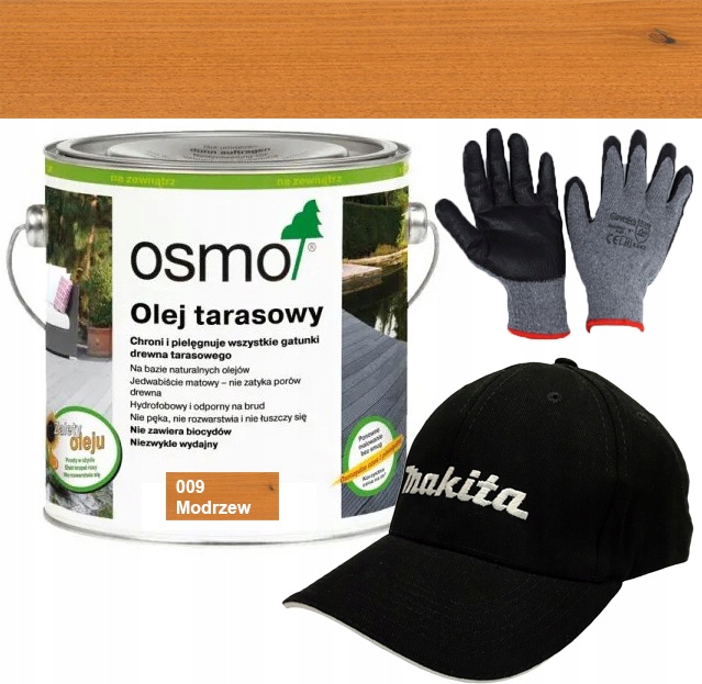 OSMO OLEJ DO TARASÓW 009 MODRZEW 2,5L + GRATISY