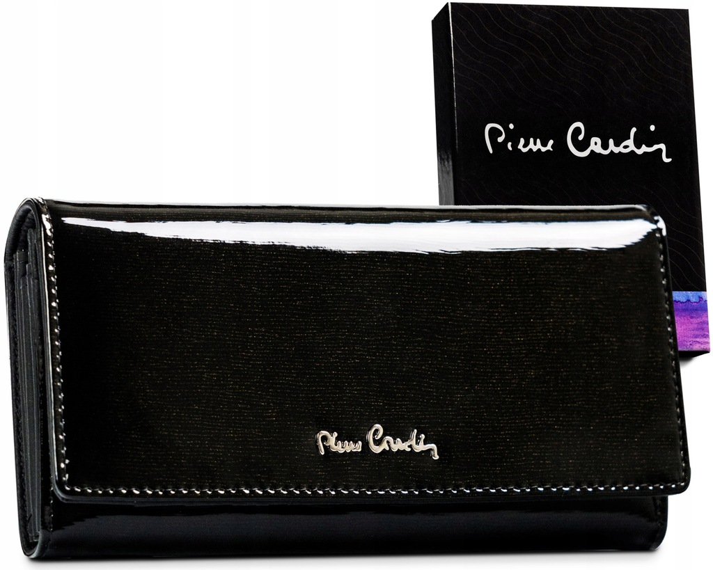 Pierre Cardin klasyczny damski portfel skórzany