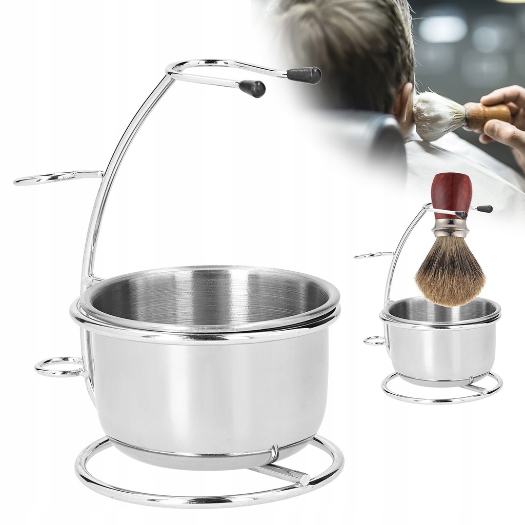 STOJAK DO GOLENIA ZESTAW MISEK METALOWY UCHWYT