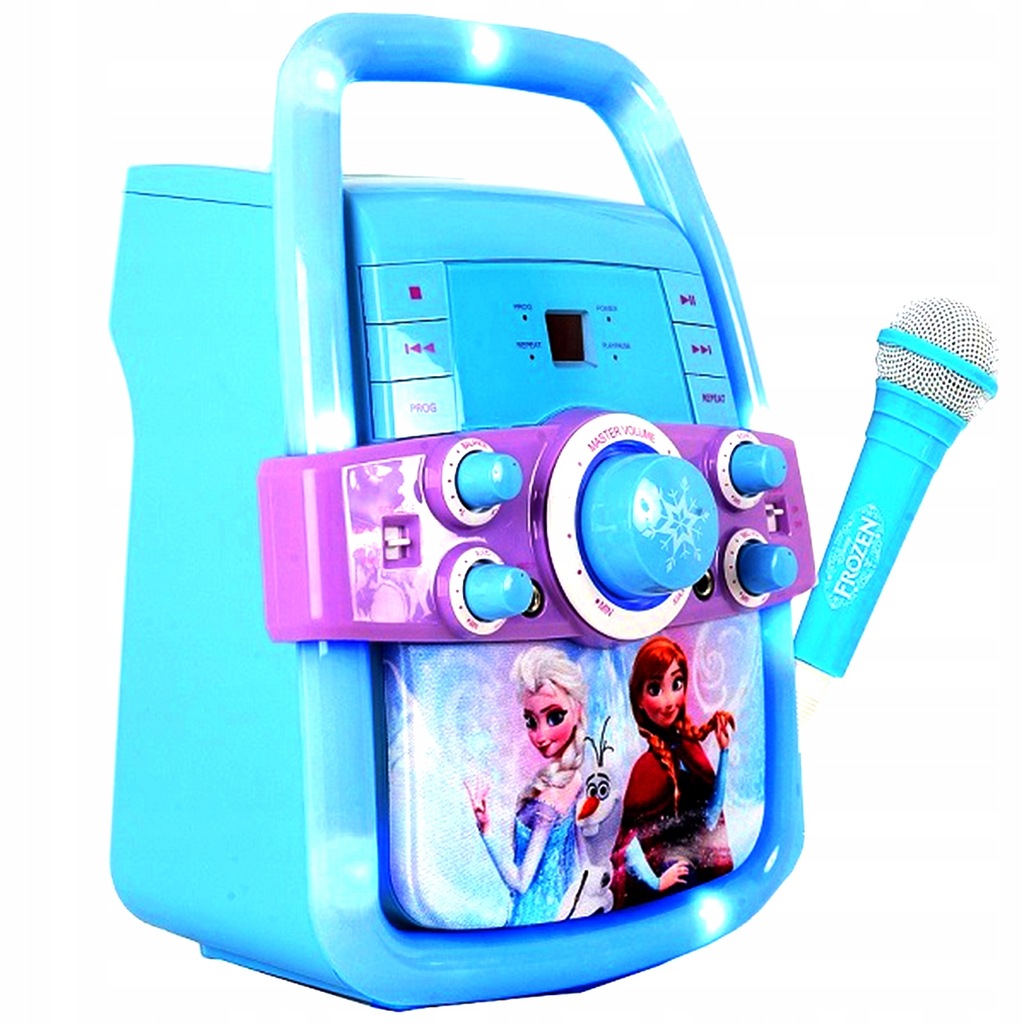 FROZEN BOOMBOX KARAOKE ODTWARZACZ CD Z MIKROFONEM 7424941745