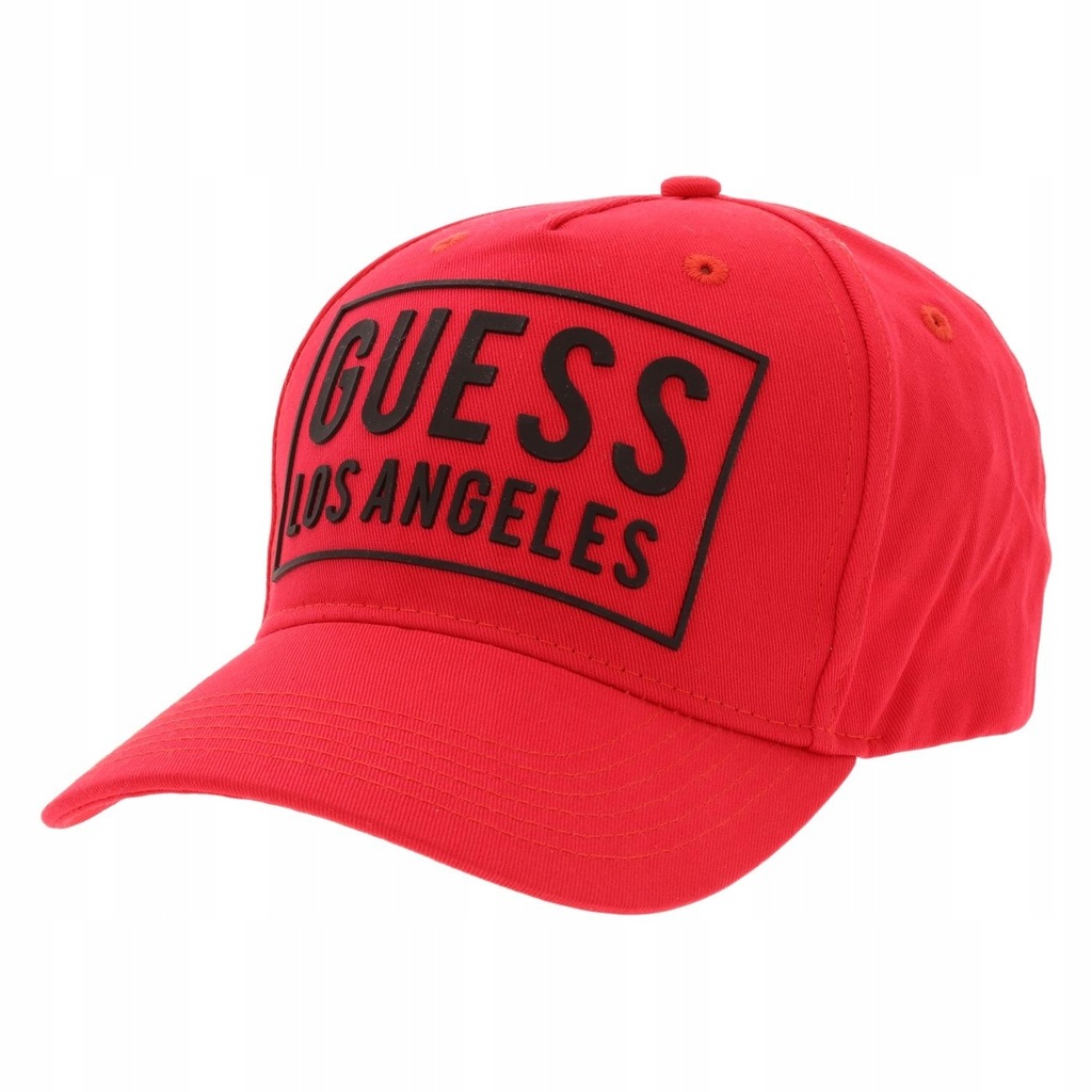 Czapka Guess Unisex Baseball czerwona