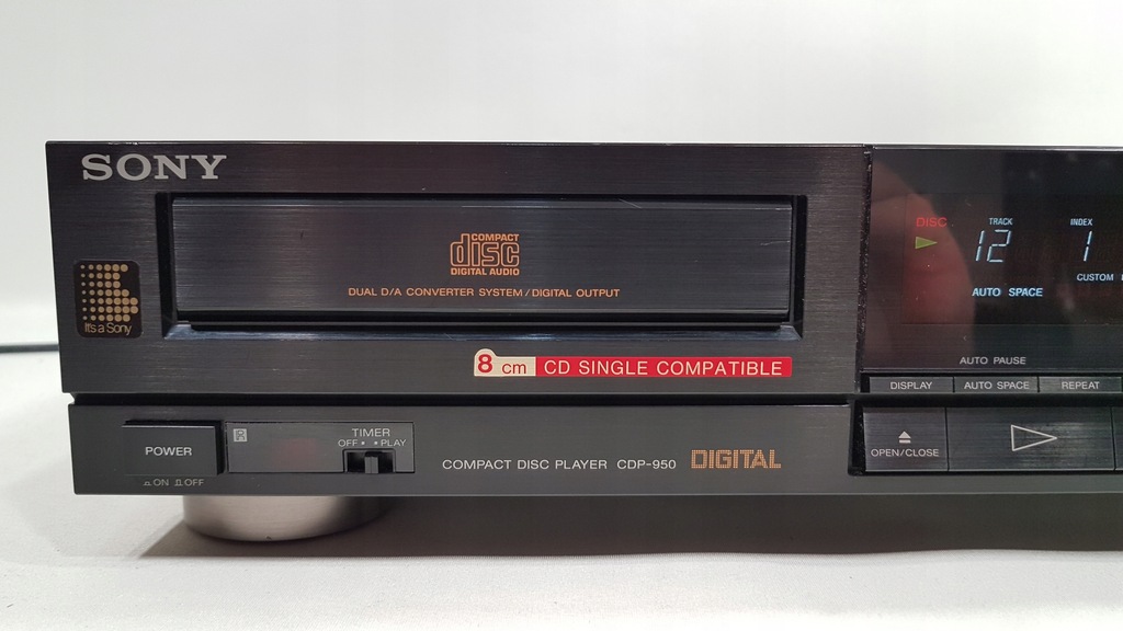 ODTWARZACZ CD SONY CDP - 950 / CYFRA COAXIAL / TDA 1541