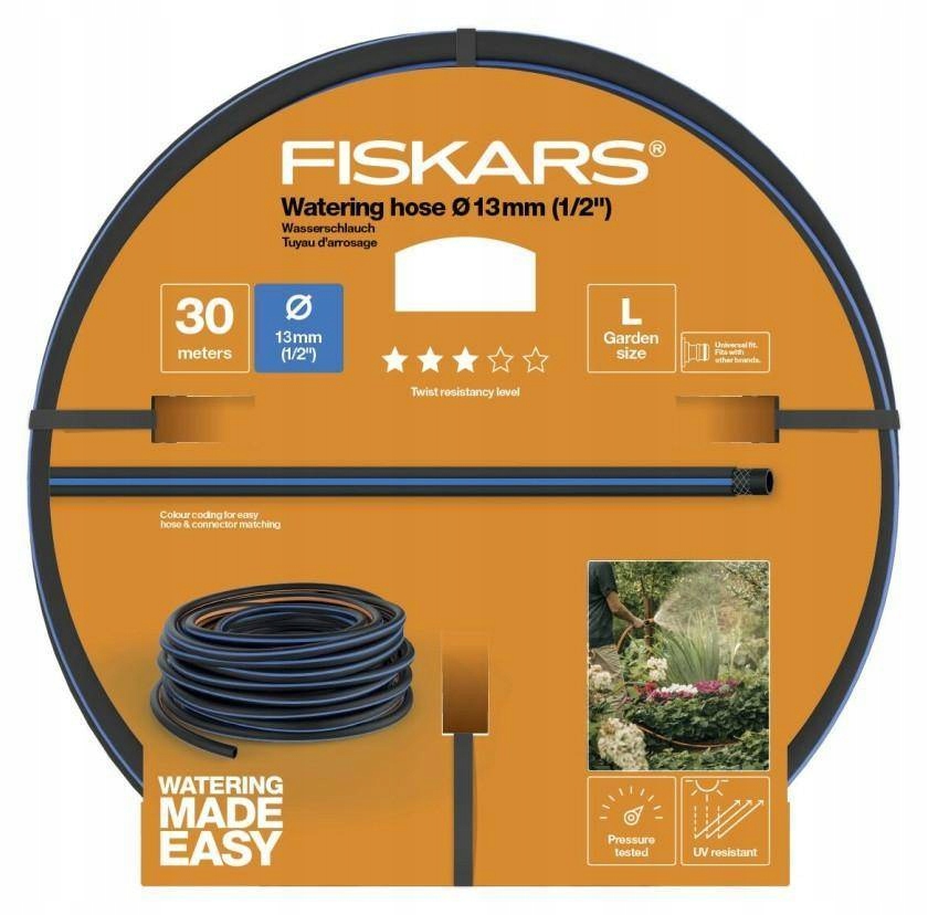 FISKARS WĄŻ OGRODOWY 1/2" 30m - Q3