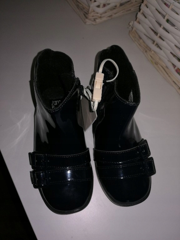 Zara girl botki lakierki 25 nowe kokardka hm