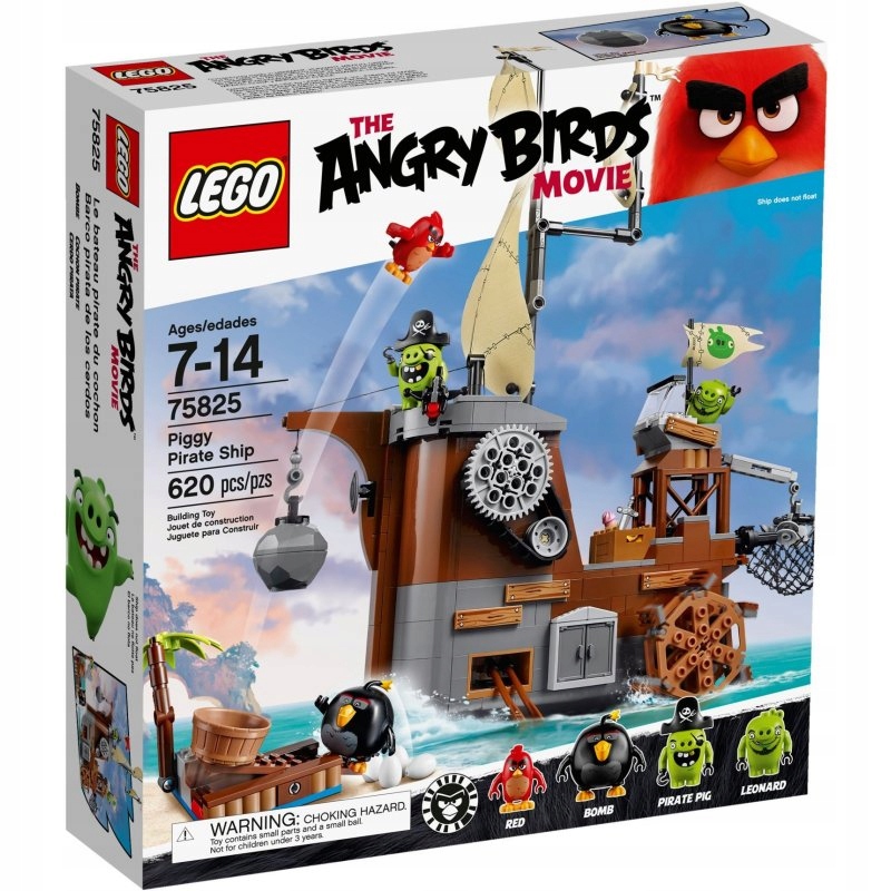 Klocki LEGO Angry Birds Statek piracki [75825]