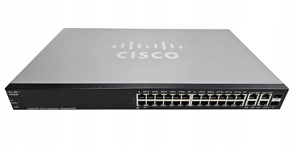 SWITCH CISCO SG300-28PP 26x1GB PoE+ 2xCOMBO 2xSFP VLAN