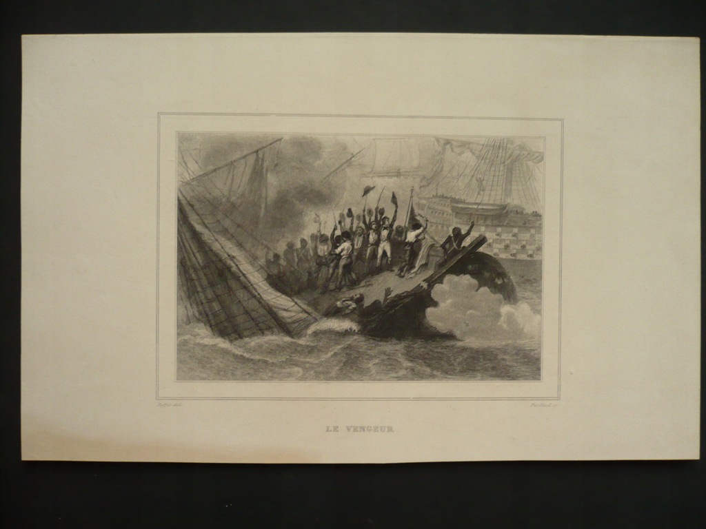 Napoleon - bitwa morska pod Vengeur, oryg. 1836