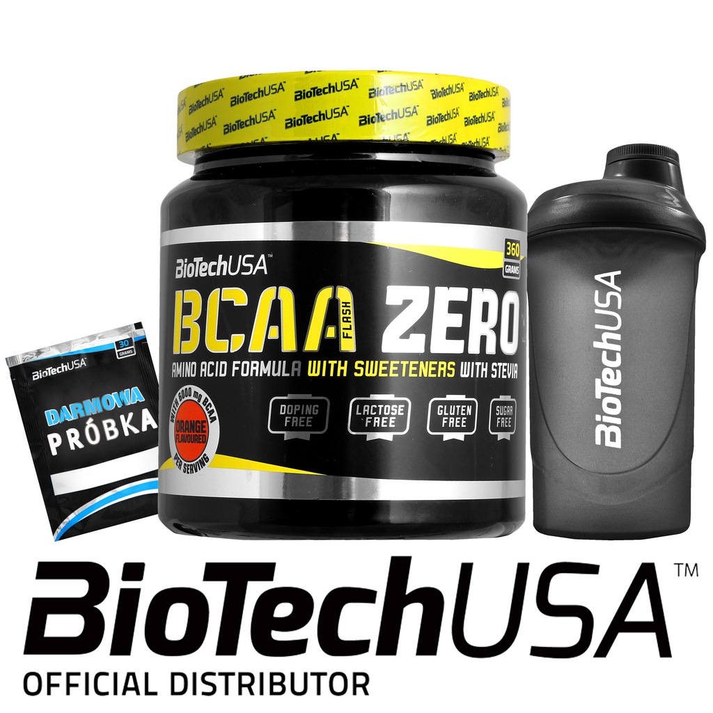 BIOTECH USA BCAA FLASH ZERO 360g SIŁA RZEŹBA MASA