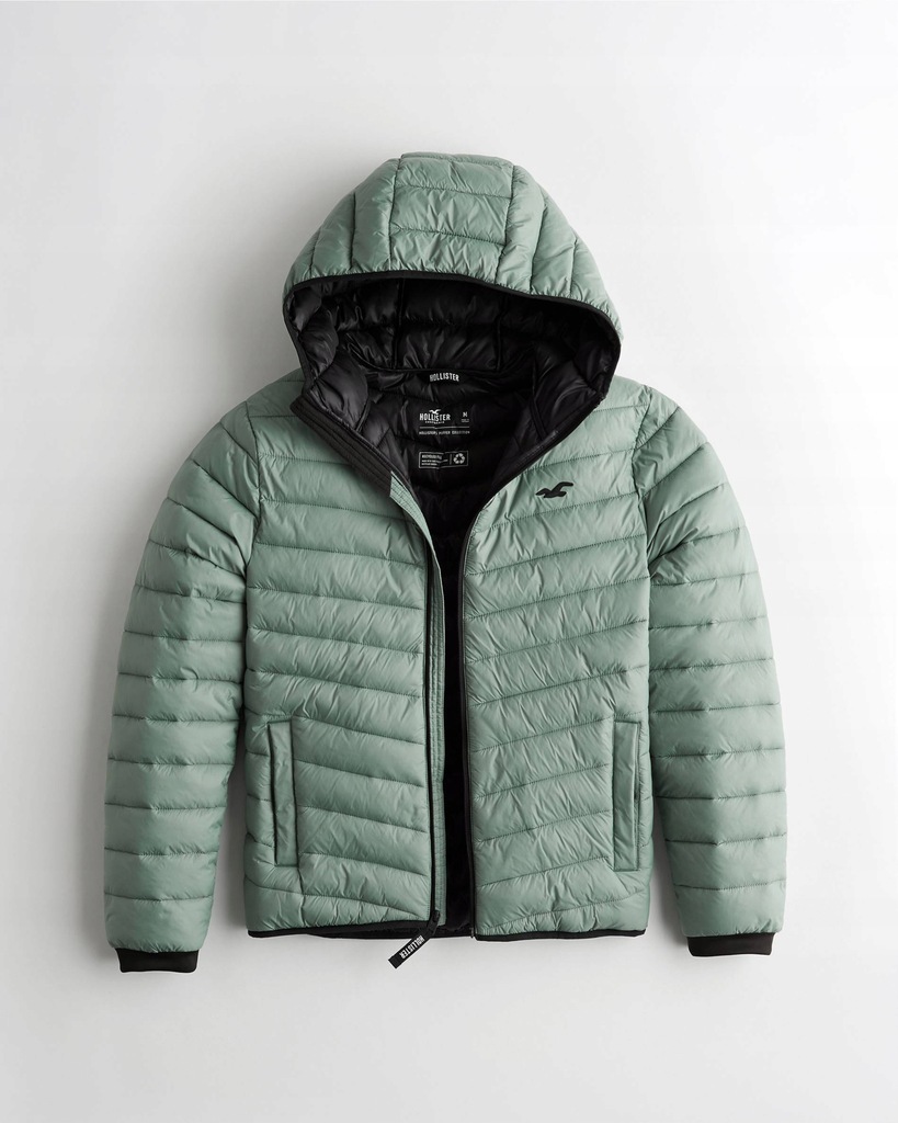 hollister puffer jacket mens