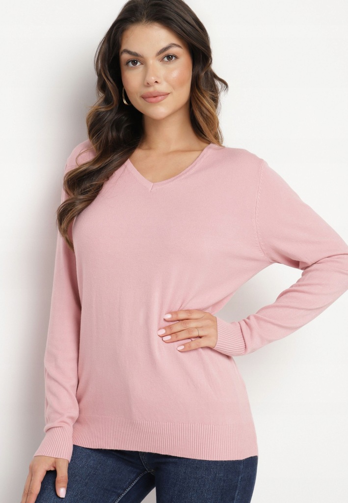 Born2Be Różowy Sweter damski L/XL Zimowy