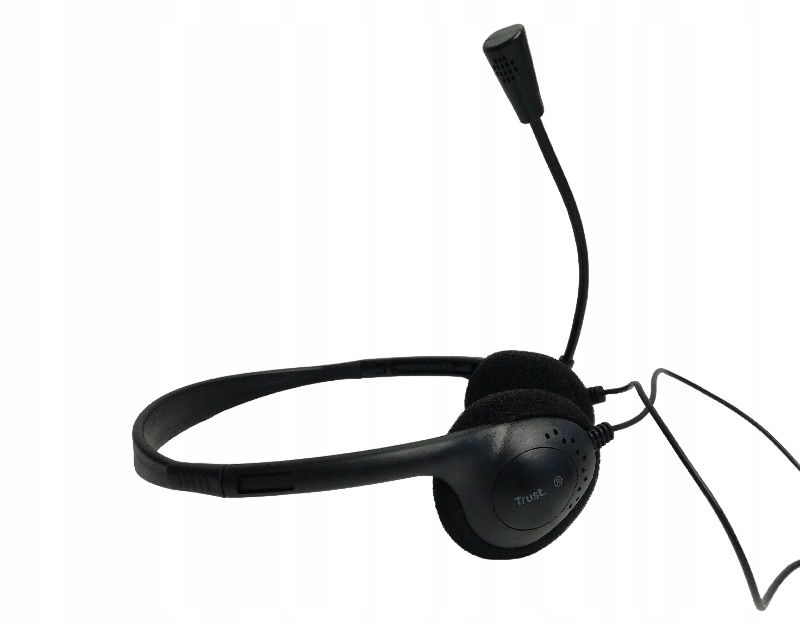 SŁUCHAWKI PRZEWODOWE TRUST PRIMO Z MIKROFONEM