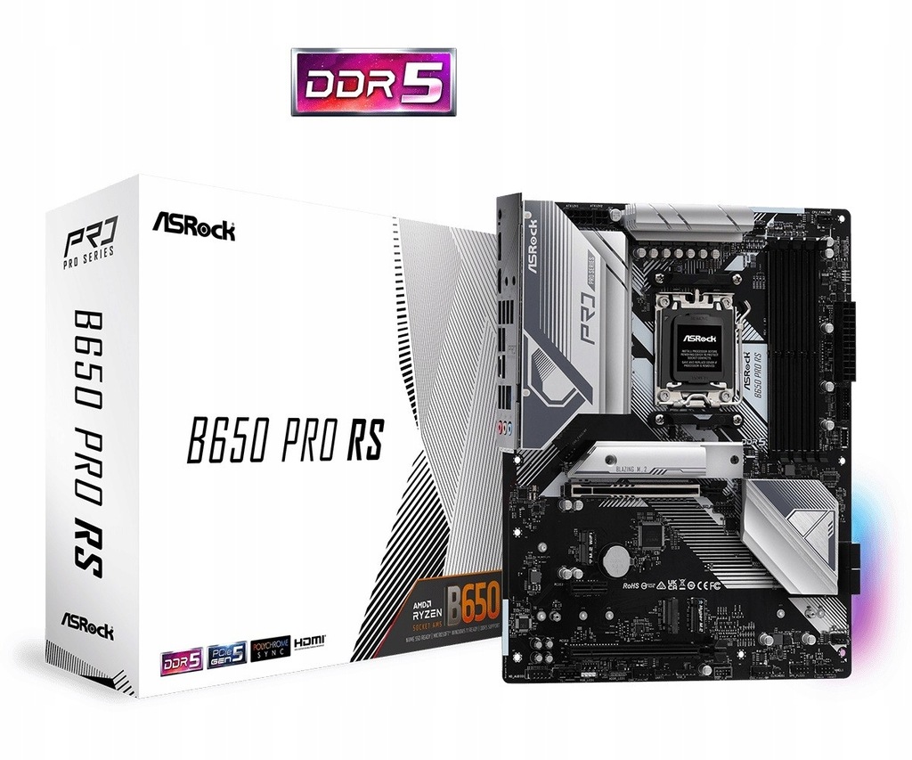 ASRock Płyta główna B650 Pro Rs AM5 4DDR5 Hdmi