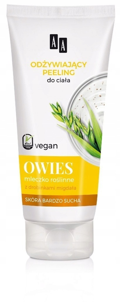 AA Vegan Odżywiający Peeling do ciała Owies 200ml