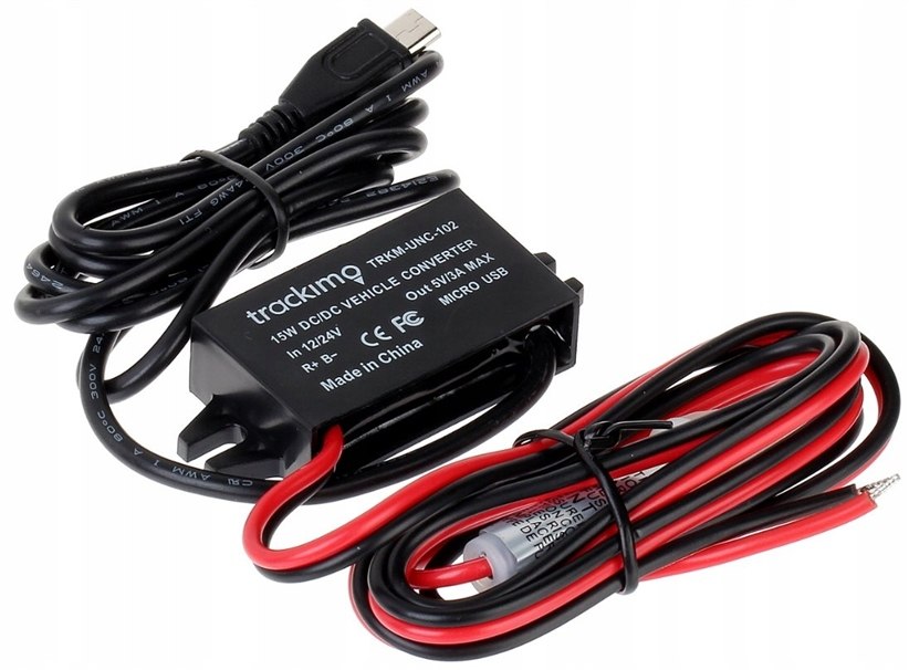 Przetwornica zasilania TRACKIMO-12-24/5V micro USB