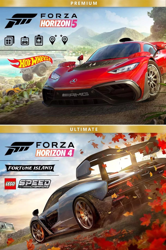 FORZA HORIZON 4&5 PREMIUM EDITIONS KOD XBOX ONE XS