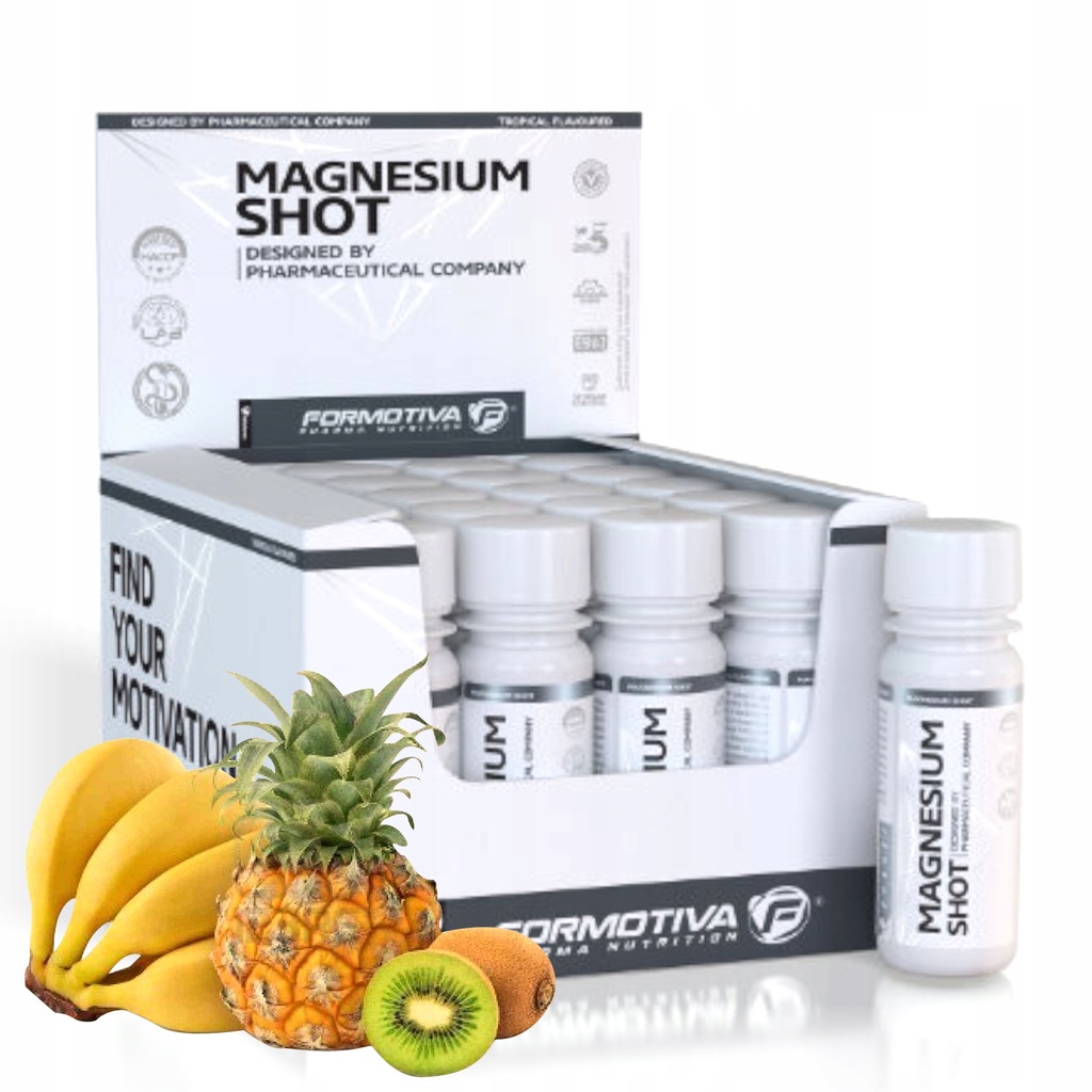 FORMOTIVA MAGNESIUM SHOT 20x60ml MAGNEZ SKURCZ MG