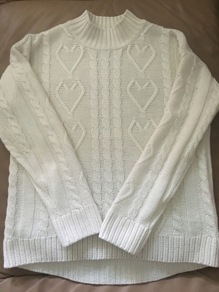 H&M 146/152 śliczny sweterek warkoczowy W-wa