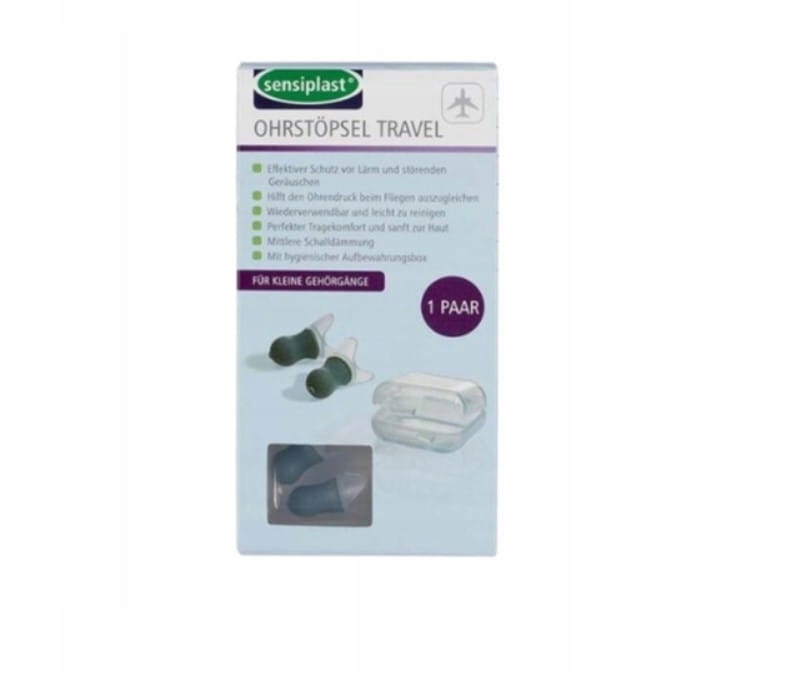 Zatyczki do uszu stopery do spania Sensiplast Small