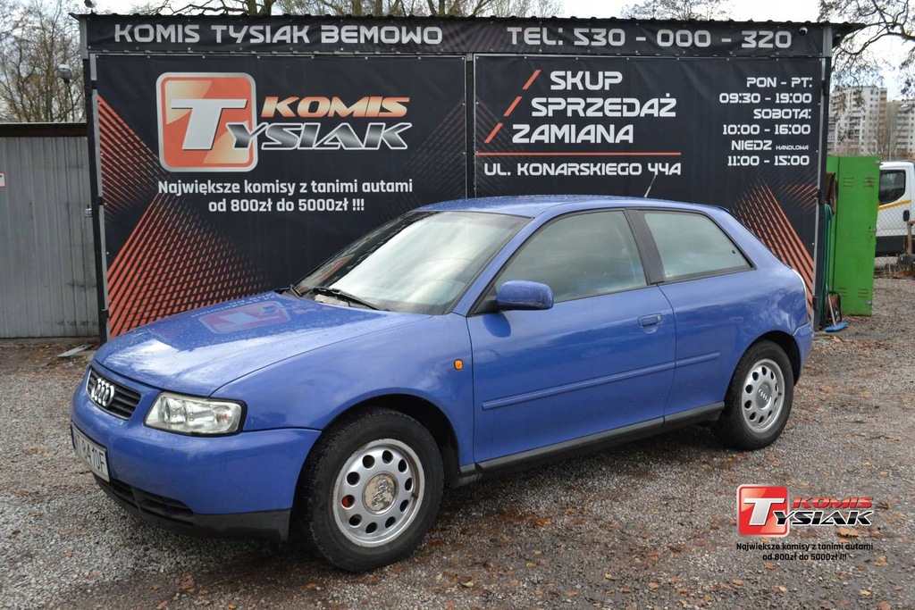 Audi A3 BEMOWO 1.6 Benzyna, 1998 r. KOMIS T...