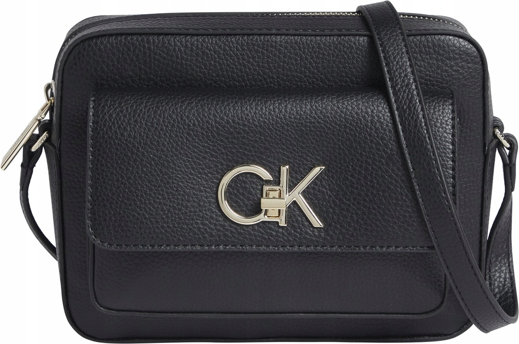 CALVIN KLEIN TOREBKA DAMSKA RE-LOCK CAMERA BLACK