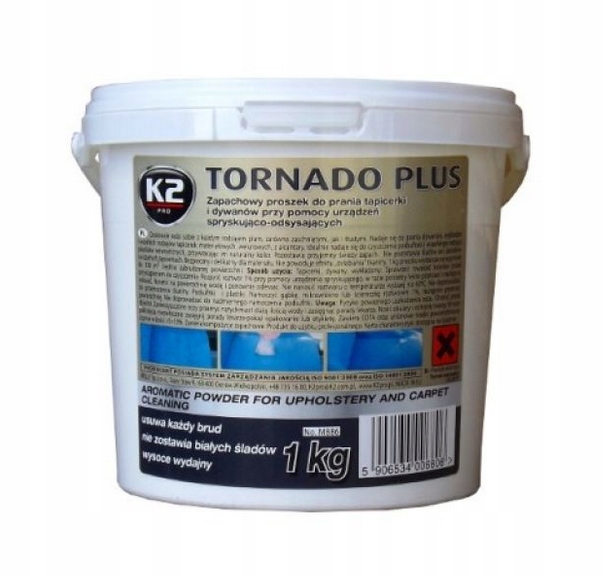 TORNADO PLUS 1KG PROSZEK DO PRANIA TAPICEREK ZAPACHOWY K2 M886