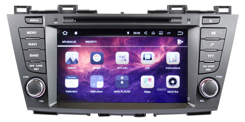 RADIO NAWIGACJA MAZDA 5 20102016 ANDROID +OBD+KAM