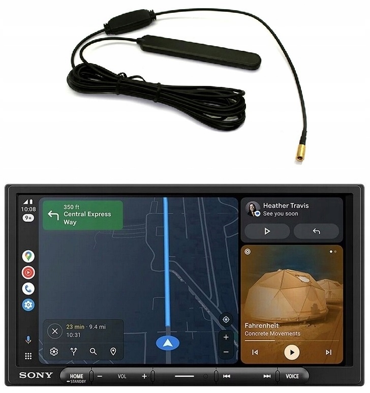 Sony XAV-AX6050 Radio samochodowe Android Auto CarPlay Wi-Fi +++ antena DAB