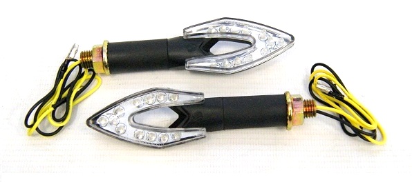 KIERUNKI KIERUNKOWSKAZY MIGACZE 12 DIOD LED CZARNE