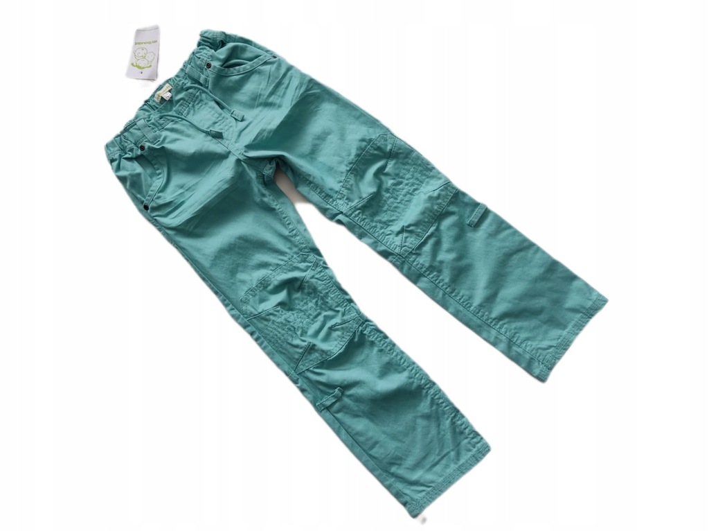 n799*VERBAUDET* NOWE miętowe spodnie jeans 116